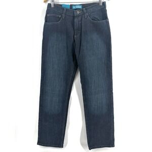 LEE NWT Jeans Womens 18R Straight Leg Relaxed Fit At‎ The Waist Black Denim
